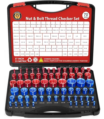 Keasue 50Pcs Thread Checker, Nut and Bolt Thread Checker, 27 Inch